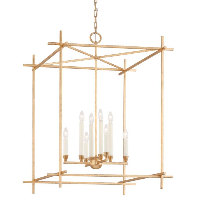 Well Liked Gold Leaf Lantern Chandeliers Pertaining To The Well Appointed House – Luxuries For The Home – The Well Appointed Home  Hudson Valley Large Huck Open Lantern Chandelier In Vintage Gold Leaf Finish (View 7 of 15)