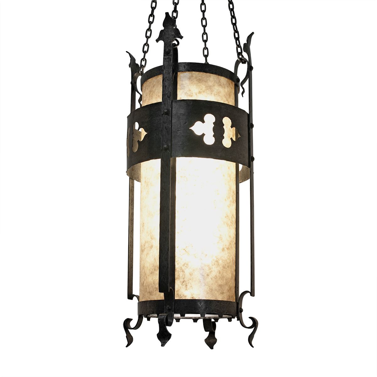 Wrought Iron Lantern Pendant – Crenshaw Lighting Intended For Trendy Forged Iron Lantern Chandeliers (View 1 of 15)