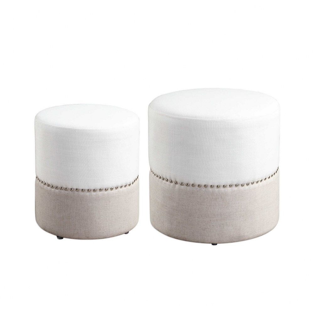 19 Inch Two Toned Nesting Ottoman (set Of 2) 19 Inches Wide19 Inches  Deep 19 Inch Two Toned Nesting Ottoman (set Of 2) 19 Inches Wide19 –  Walmart Within Preferred 19 Inch Ottomans (View 5 of 15)