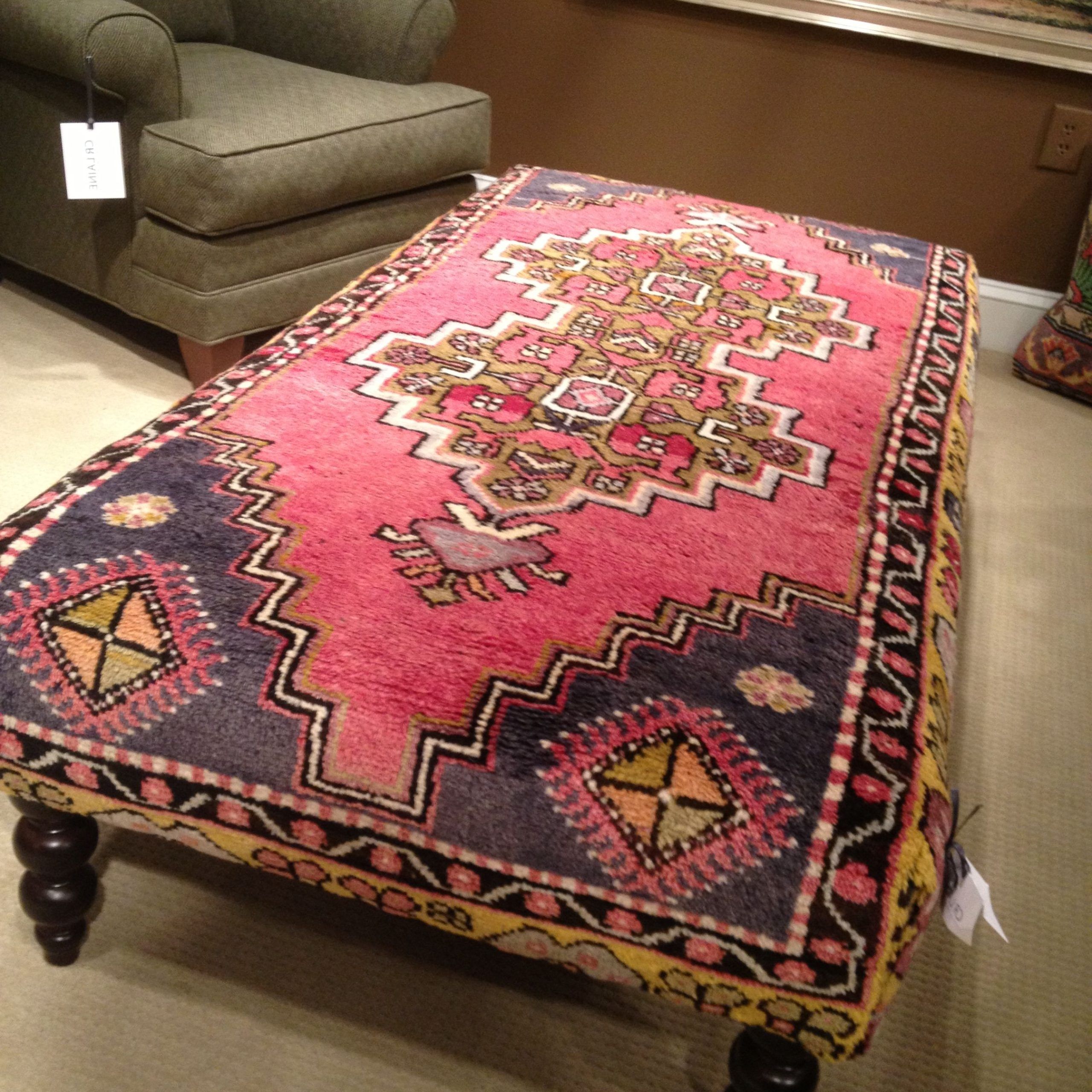 2019 Upholstered Ottomans Within Rug Upholstered Ottoman (View 10 of 15)