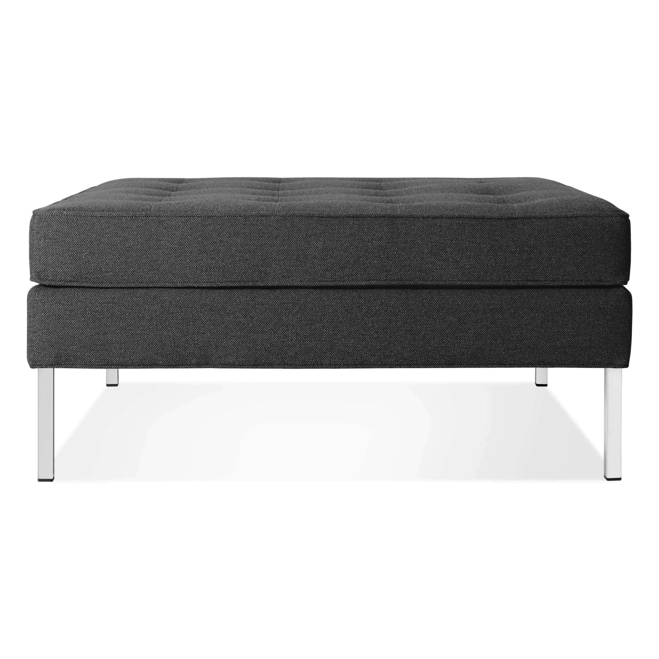 2020 Charcoal Dot Ottomans Intended For Blu Dot Paramount Large Square Ottoman (View 6 of 15)