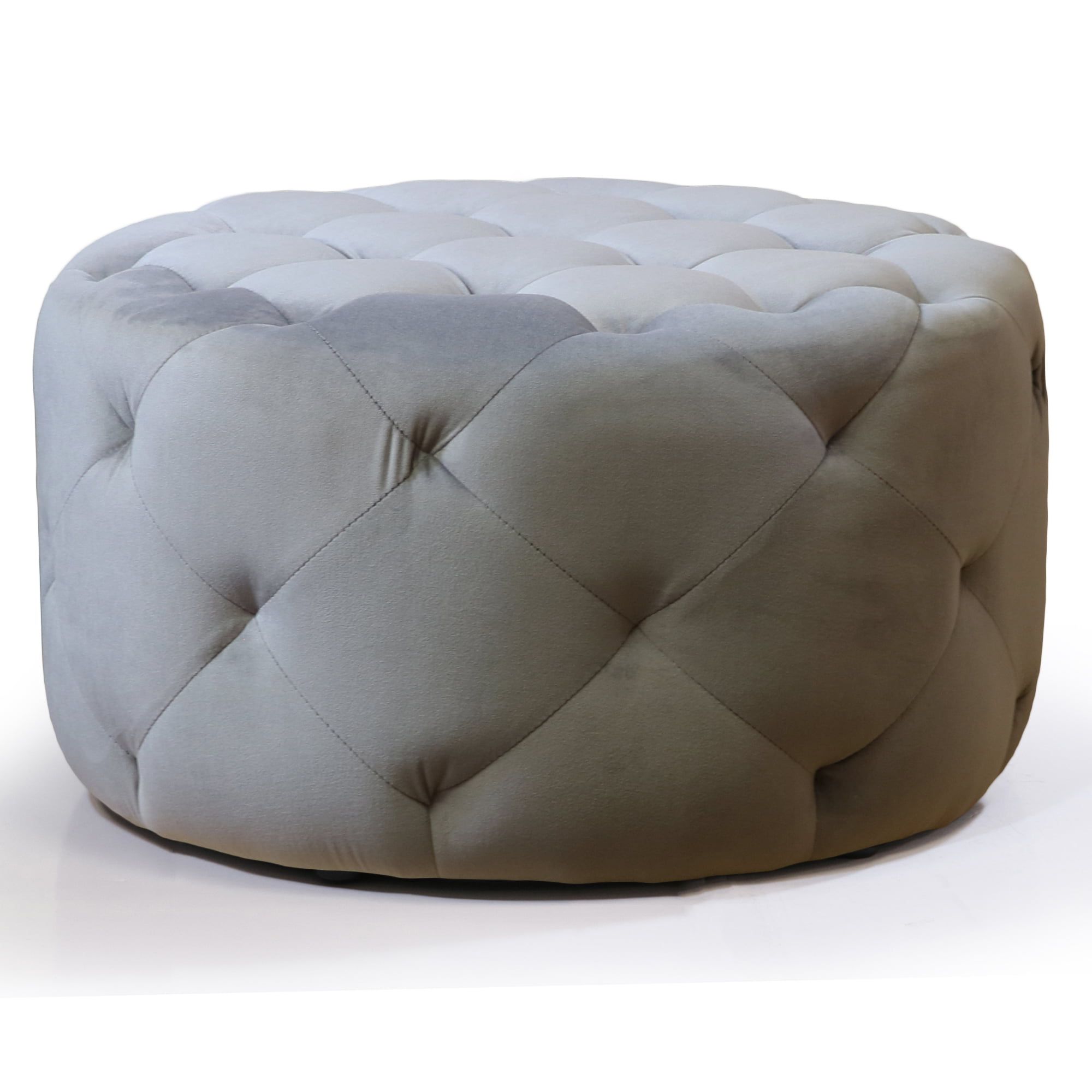 24 Inch Ottomans Intended For Widely Used Warehouse Of Tiffany Meerna 24 Inch Round Tufted Padded Ottoman –  Walmart (View 1 of 15)