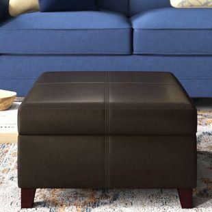 Brown Leather Ottoman (View 13 of 15)