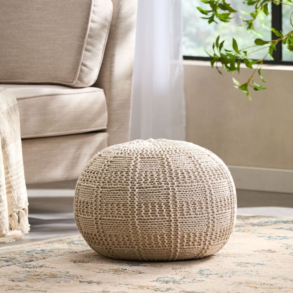 Buy Ivory Ottomans & Storage Ottomans Online At Overstock (View 12 of 15)