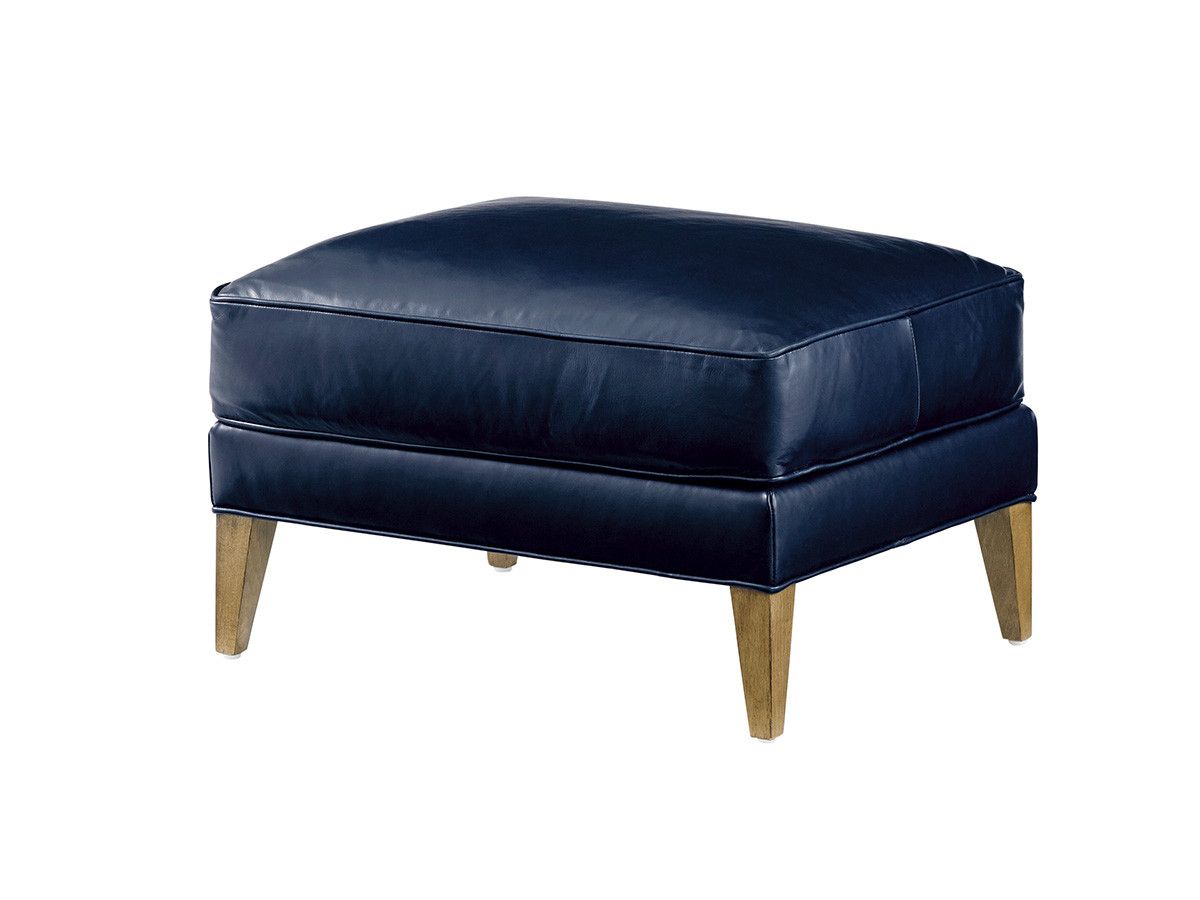 Coconut Grove Leather Ottoman (View 11 of 15)