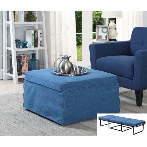 Ebay Within Blue Folding Bed Ottomans (View 2 of 15)