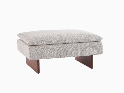 Fashionable Mantle Ottoman – Lounge Seating – Herman Miller Pertaining To Ottomans With Walnut Wooden Base (View 3 of 15)