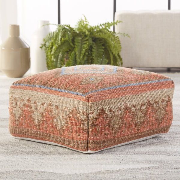 Fashionable Ottomans With Cushion For Steelside™ Mayer Outdoor Ottoman With Cushion & Reviews (View 1 of 15)