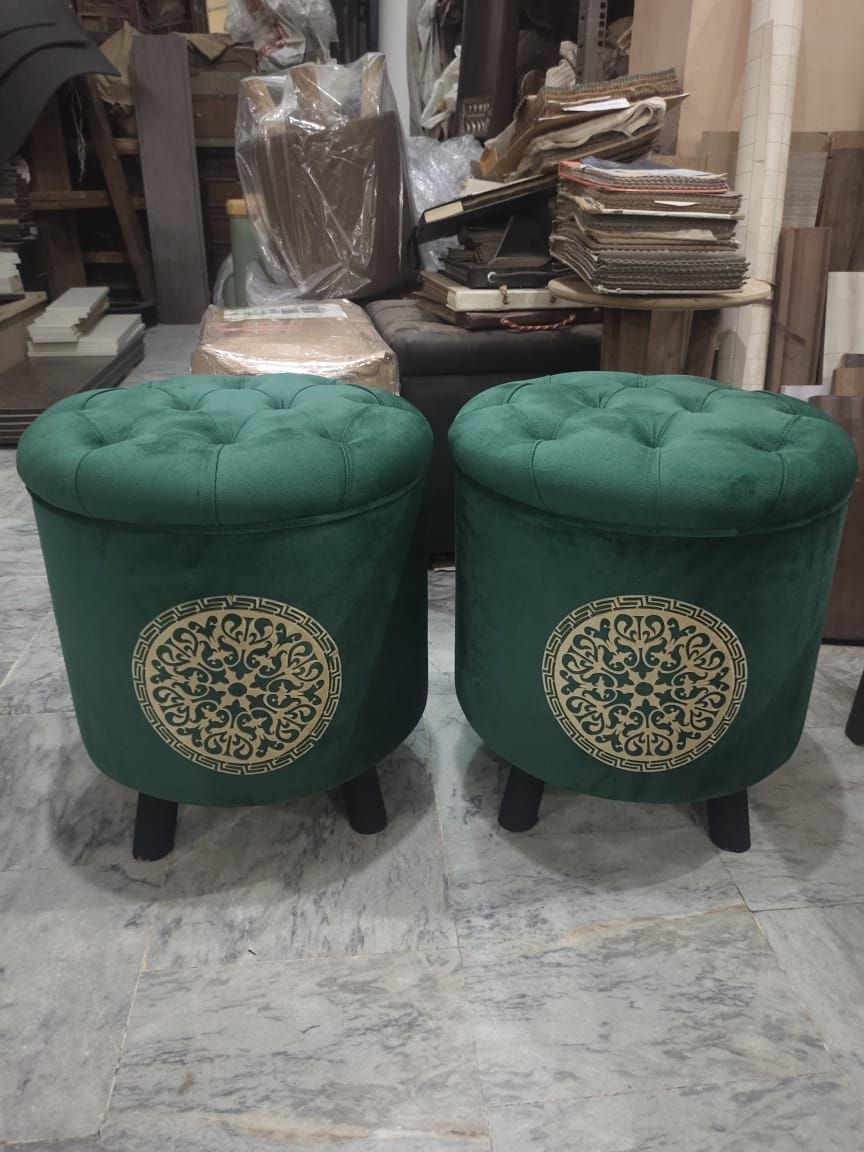 Fashionable Pack Of 2 Ottoman Stool: Buy Online At Best Prices In Pakistan (View 13 of 15)