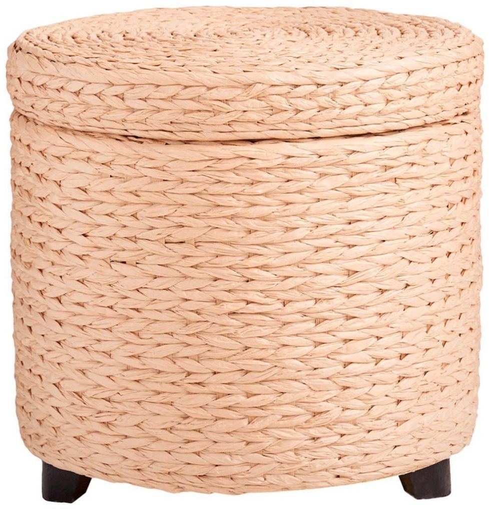 Fashionable Rattan Ottomans With Regard To 12 Rattan Ottomans With Storage (View 12 of 15)