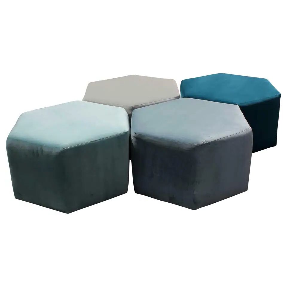 Favorite Pin On Benches, Ottomans And Such Regarding Hexagon Ottomans (View 1 of 15)