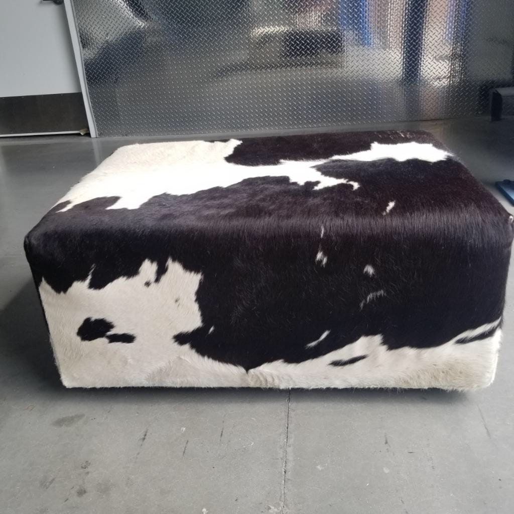Most Popular White Cow Hide Ottomans With Buy Cowhide Ottoman Online In India – Etsy (View 14 of 15)