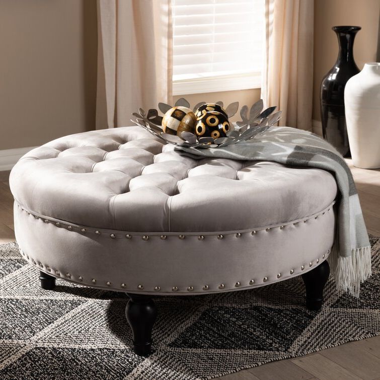 Most Recently Released House Of Hampton® Stephon Upholstered Ottoman & Reviews (View 12 of 15)