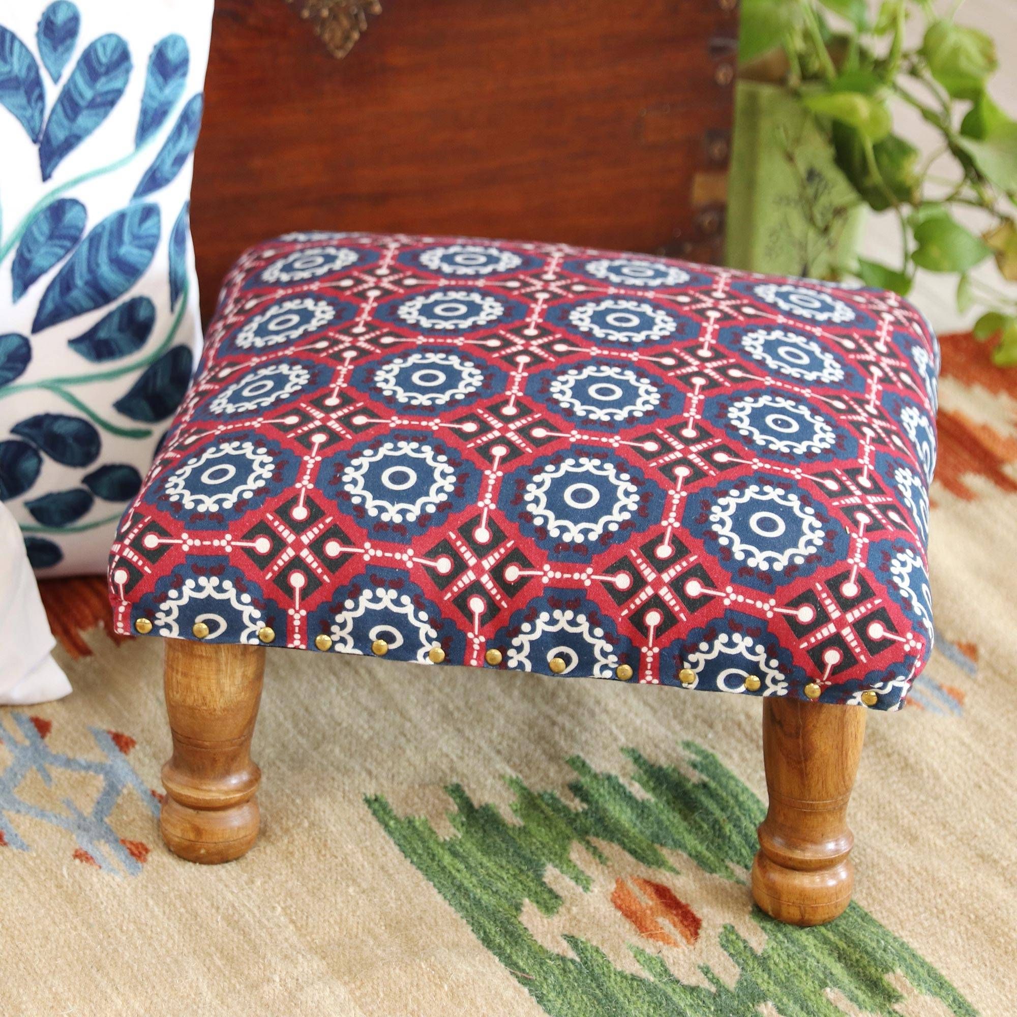 Novica Inside Newest Multicolor Ottomans (View 12 of 15)
