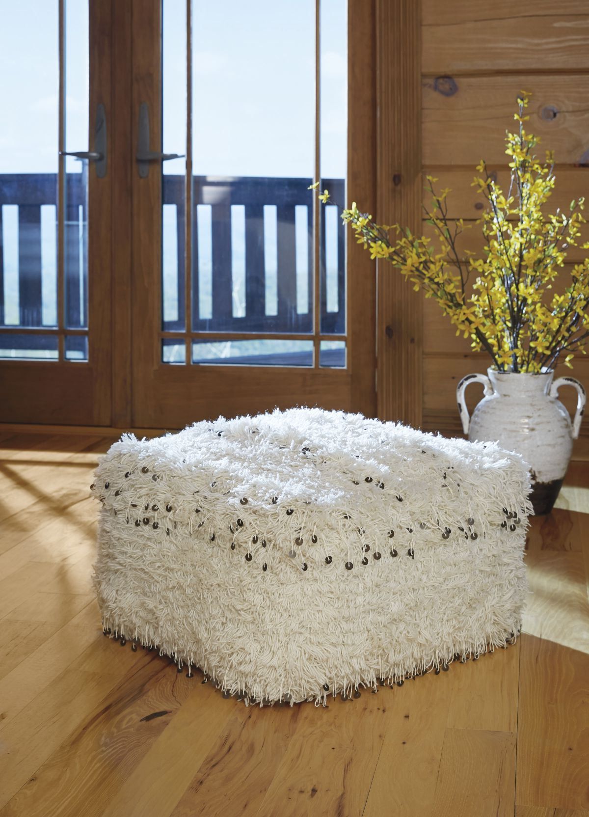 Ottomans With Sequins With Fashionable Celeste Pouf Ottoman (View 12 of 15)