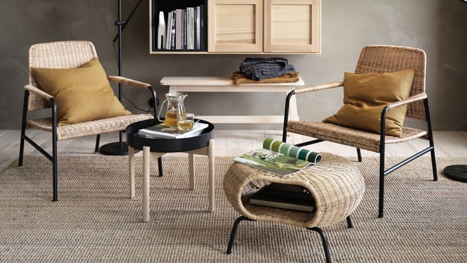 Rattan Ottomans In Well Known Rattan Ottomans – Ikea (View 7 of 15)