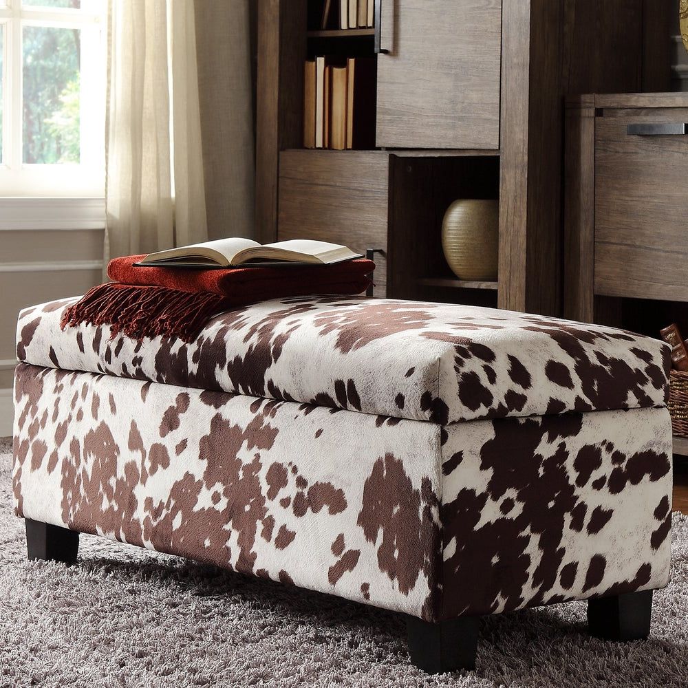 Recent Buy Cowhide Ottomans & Storage Ottomans Online At Overstock (View 15 of 15)