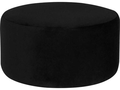 Robbie Black Ottomans Intended For Most Up To Date Nuevo Robbie Terracotta Matte / Black Ottoman (View 4 of 15)