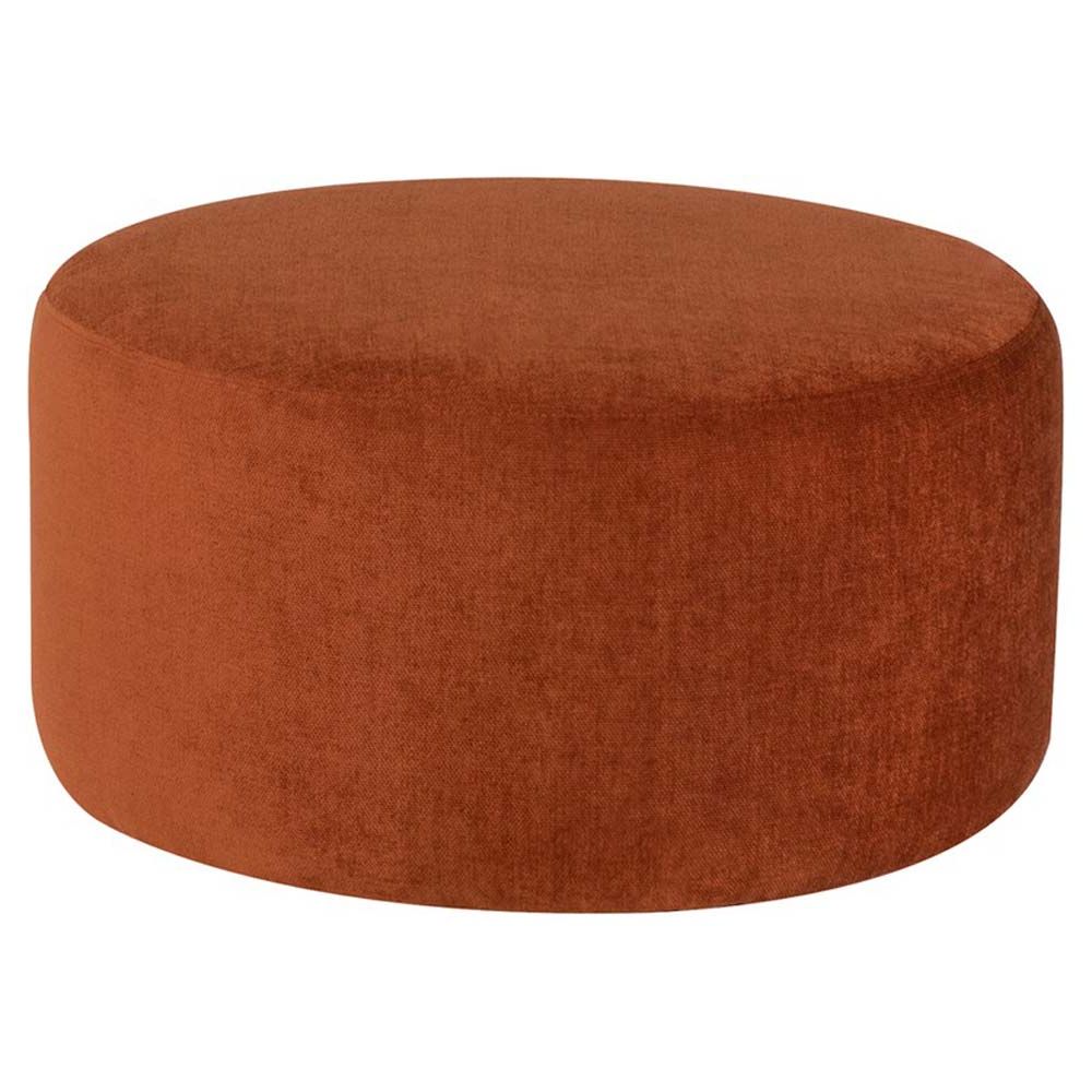 Terracotta Ottomans For Best And Newest Robbie Round Ottoman – Terracotta – Rouse Home (View 10 of 15)