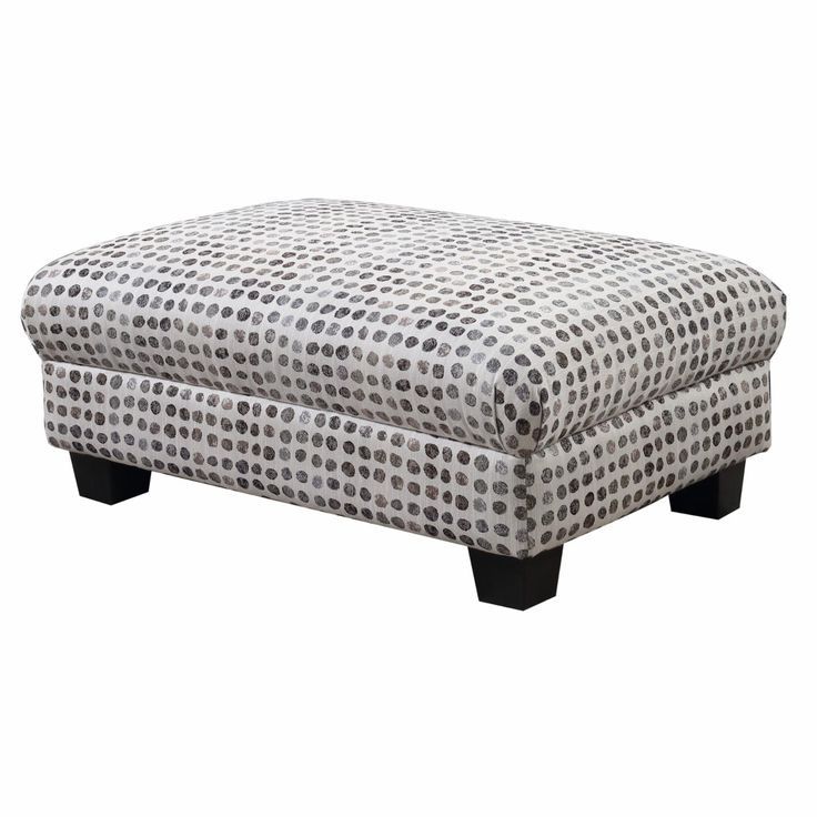 Upholstered Ottoman,  Furniture, Ottoman Regarding Well Known Charcoal Dot Ottomans (View 2 of 15)