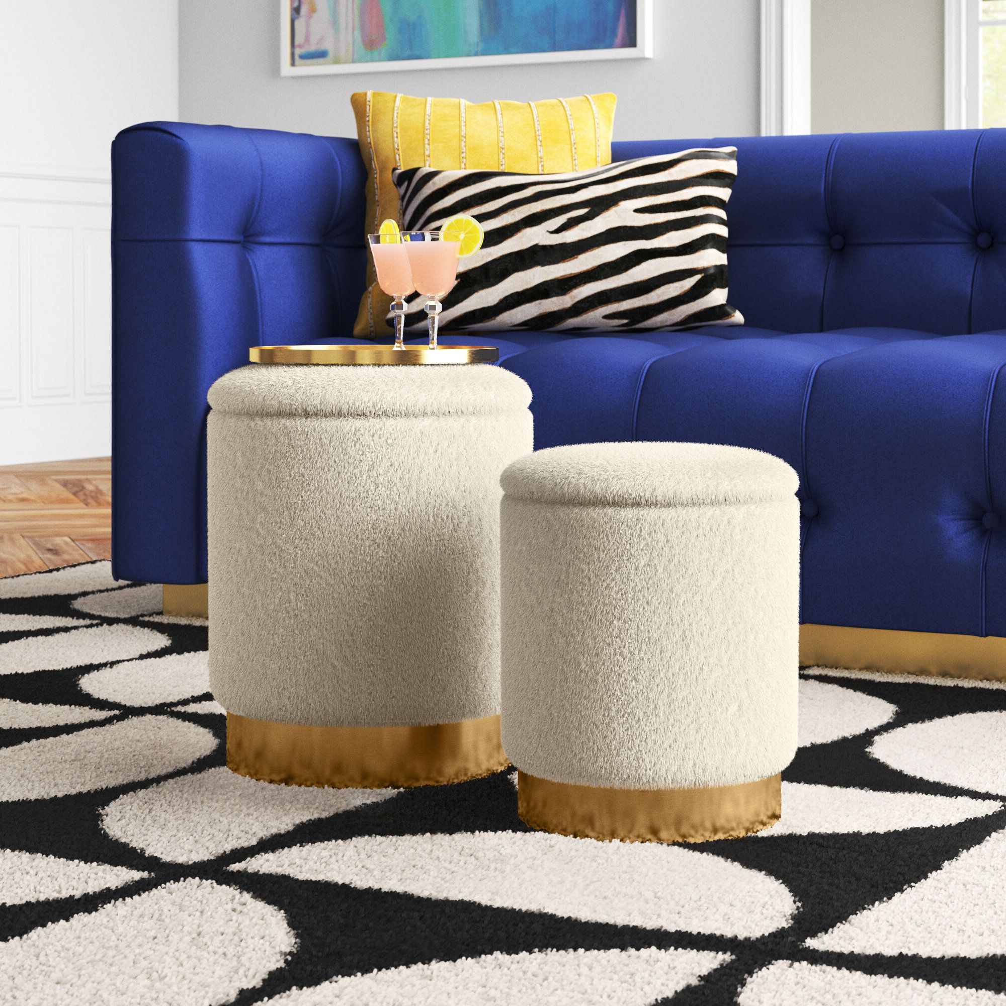 Wayfair Intended For Gold Storage Ottomans (View 9 of 15)