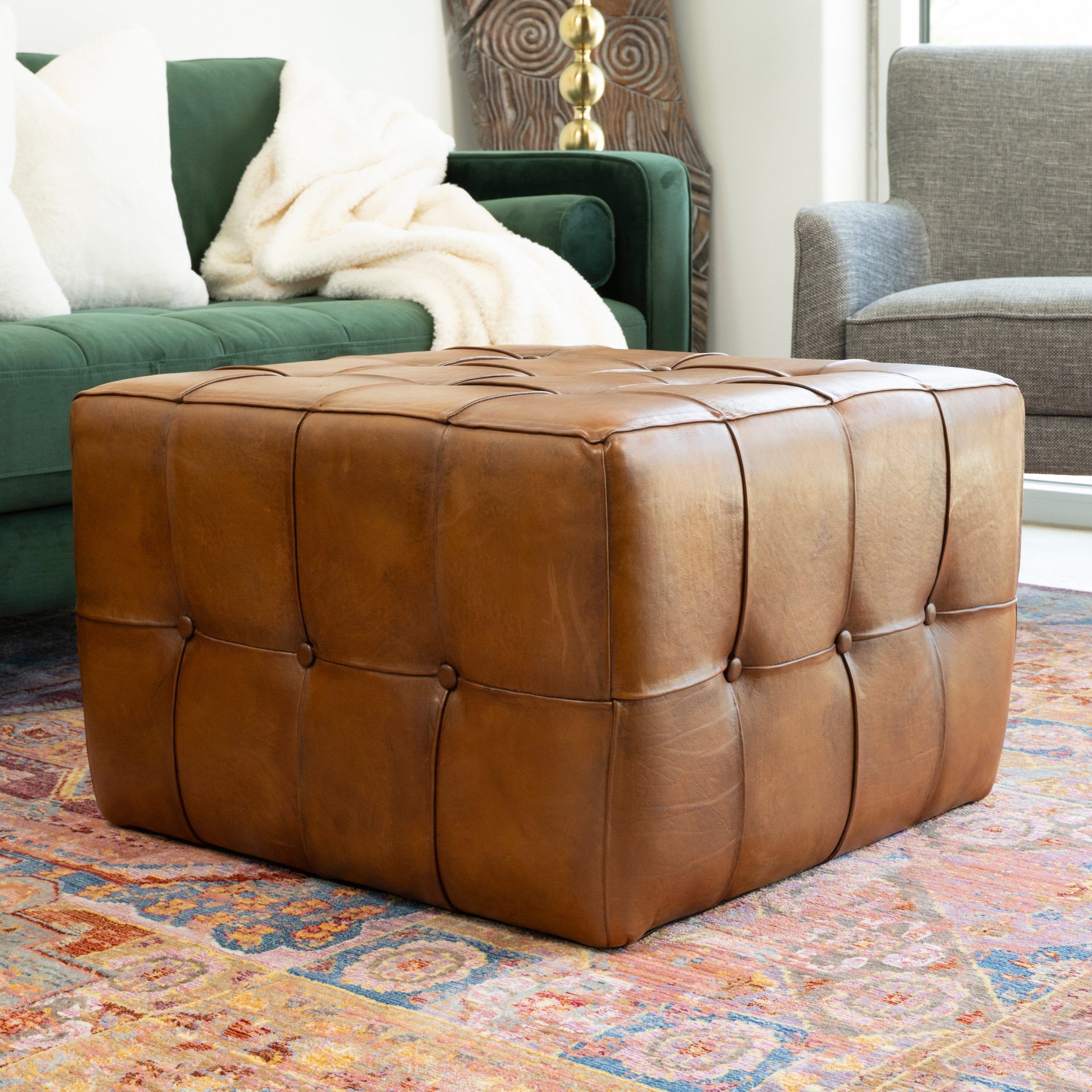 Wayfair With Most Up To Date Brown Leather Ottomans (View 2 of 15)