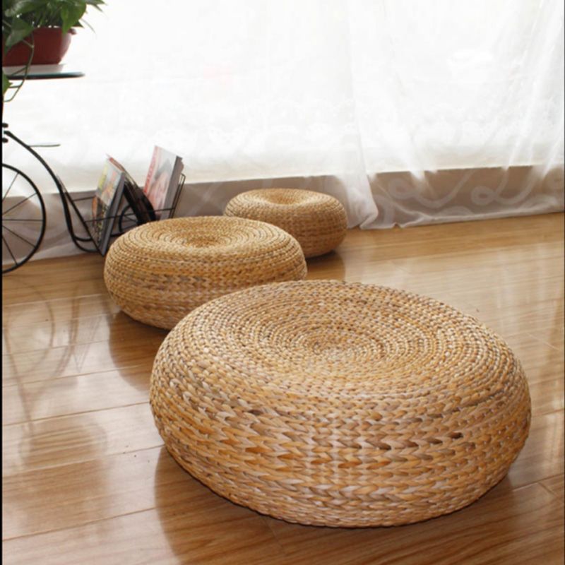 Widely Used Natural Ottomans Inside 50*20cm Yoga Mat,meditation Cushions Rattan Ottoman Stool Traditional  Natural Rattan Stool Sofa,rattan Furniture,wicker Stools (View 3 of 15)