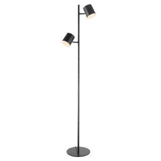 2019 Globe Electric 67127 Matte Black Banner 2 Light 55" Tall Tree Led Floor  Lamps – Lightingdirect With Regard To Matte Black Floor Lamps (View 1 of 15)