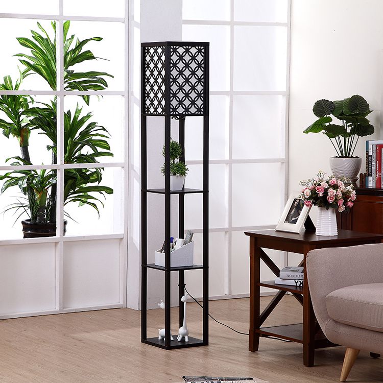 3 Tier Floor Lamps For Most Recent Asian Tower Book Shelves, Combo Narrow Side Table With Standing Accent  Light Attached, 3 Tier Floor Lamp – China Tower Floor Lamp And Wood Floor  Lamp (View 8 of 15)