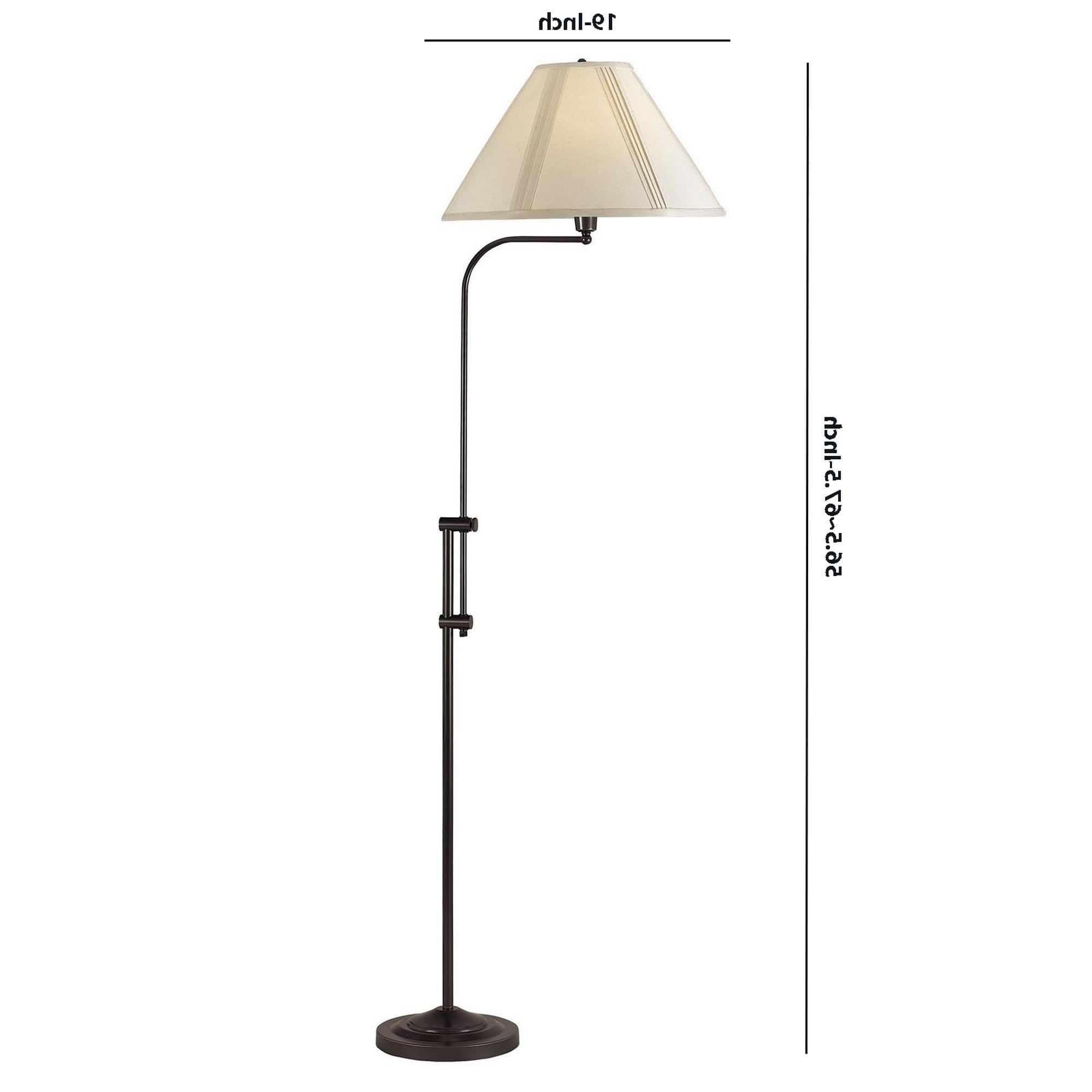3 Way Metal Floor Lamp With And Adjustable Height Mechanism, Bronze –  Overstock – 31684760 With Regard To Favorite Adjustable Height Floor Lamps (View 1 of 15)