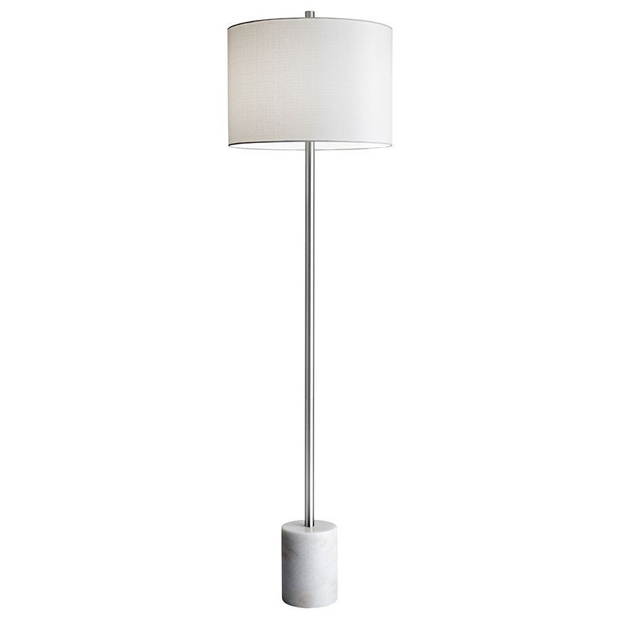 Ballard White Modern Floor Lamp (View 13 of 15)