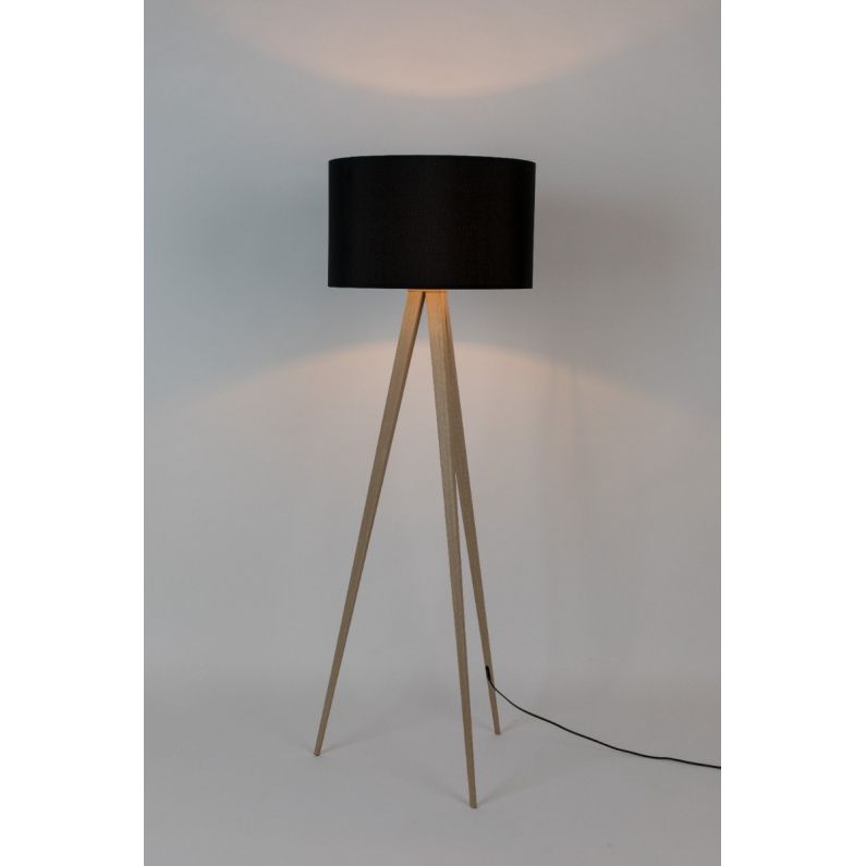 Best And Newest Tripod Floor Lamp Wood Black (View 9 of 15)