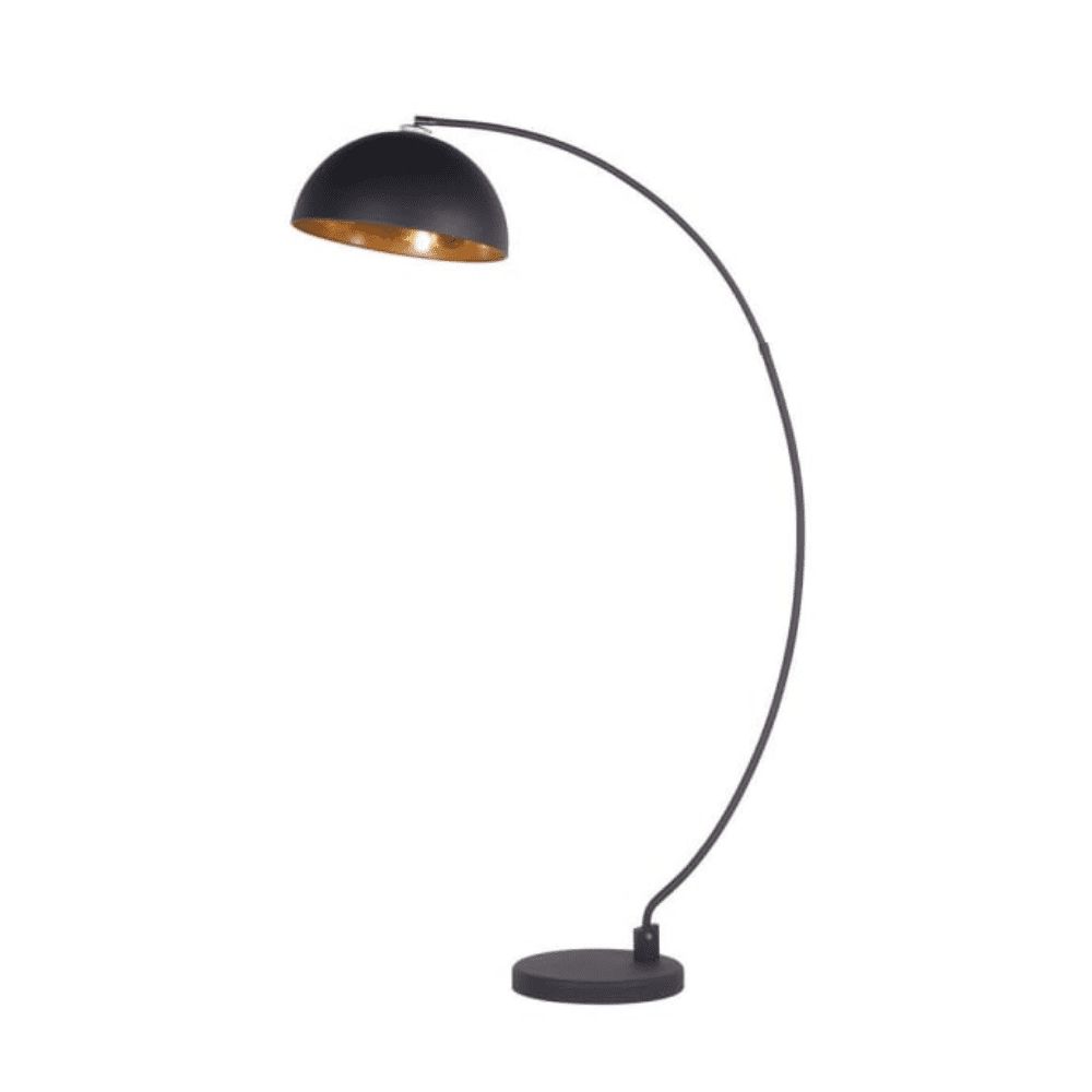 Black Floor Lamps In Well Known Black Curved Floor Lamp – Edmunds And Clarke Furniture (View 12 of 15)