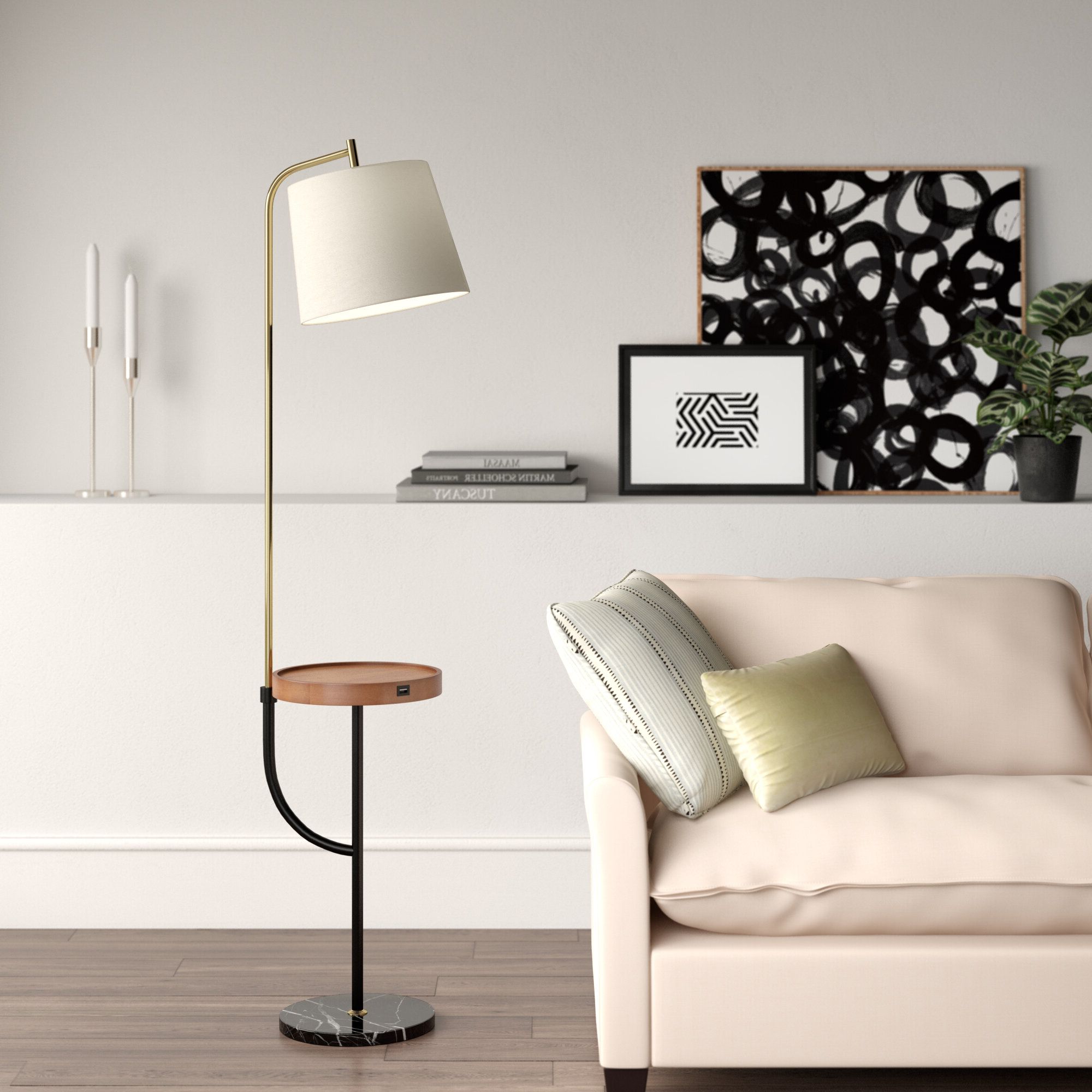 Brown Shade Floor Lamps You'll Love In  (View 6 of 15)