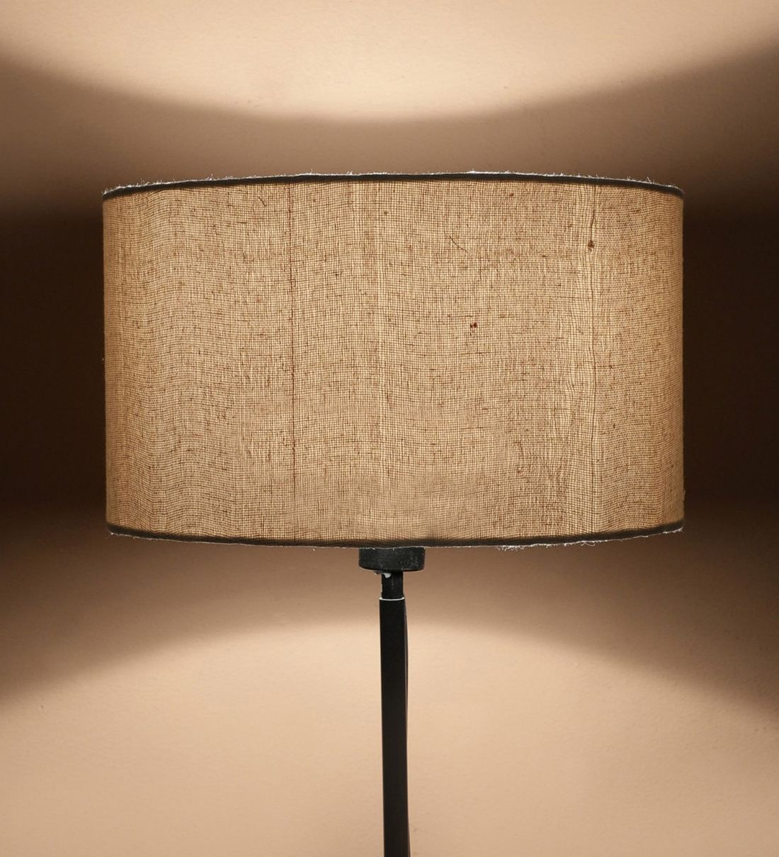 Buy Cream Texture Cotton Fabric Shade Lamp Shadebtr Crafts Online –  Solid – Lamp Shades – Lamps And Lighting – Pepperfry Product For Popular Textured Fabric Floor Lamps (View 8 of 15)
