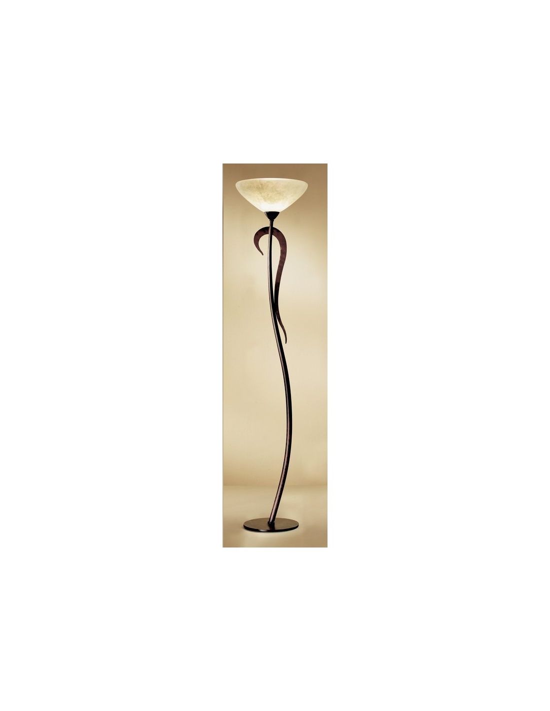 Classic Dark Brown Floor Lamp With Lm 798 Excavation Glass With Regard To Most Popular Brown Floor Lamps (View 7 of 15)