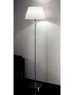 Clear Glass Floor Lamps For Most Popular Modern Crystal Floor Lamp With 1 Light Lm 276 Lampshade (View 3 of 15)