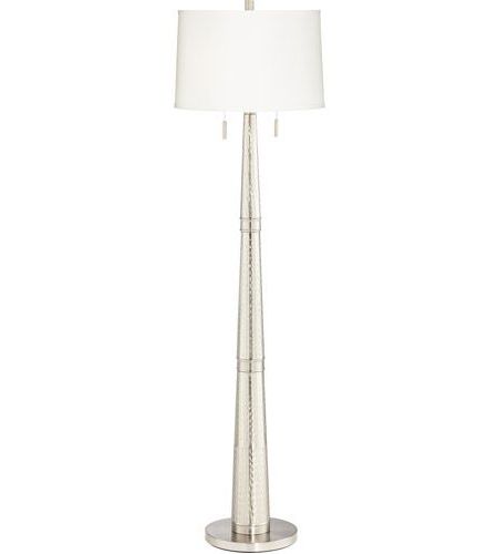 Current 75 Inch Floor Lamps Pertaining To Zarah 63 Inch 75 Watt Brushed Nickel And Brushed Steel Floor Lamp Portable  Light (View 14 of 15)