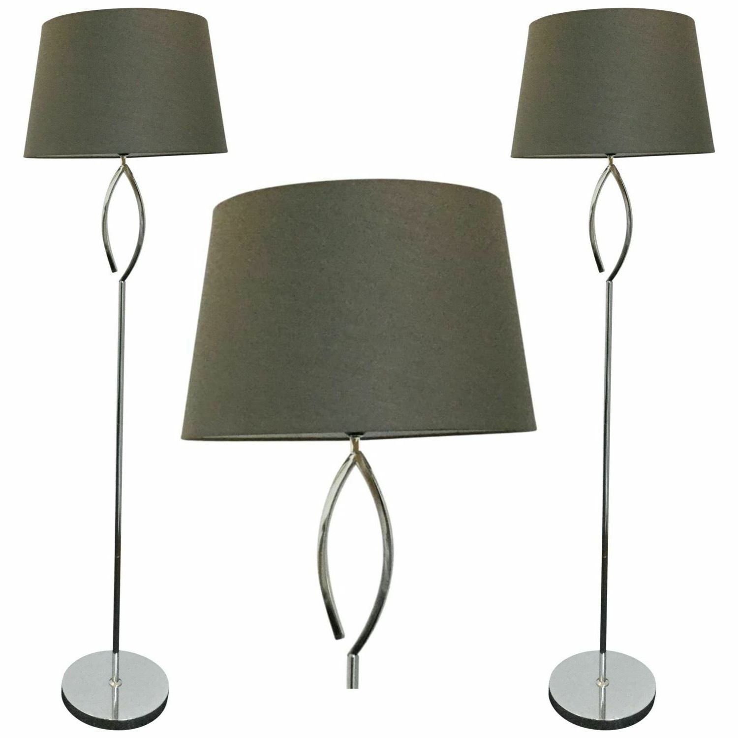 Ebay Inside Fashionable Grey Shade Floor Lamps (View 5 of 15)