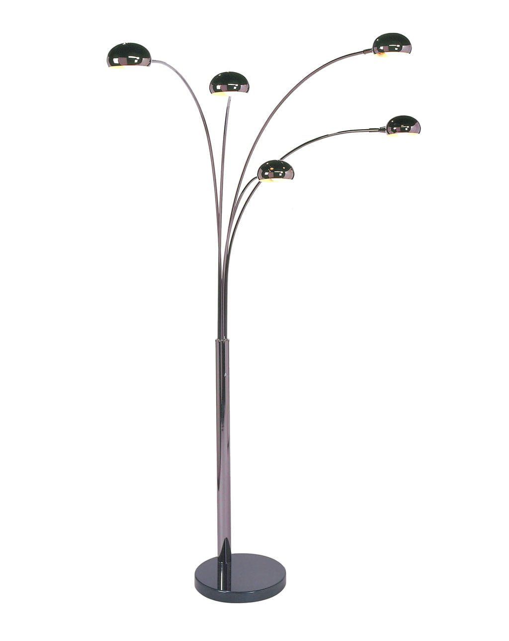 Famous 5 Light Floor Lamps Throughout Mushroom 5 Light Arc Floor Lamp – 5 Arm Arc Lamp (View 9 of 15)