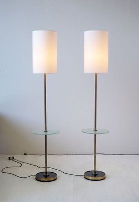 Famous French Frosted Glass Floor Lamp, 1950s For Sale At Pamono In Frosted Glass Floor Lamps (View 4 of 15)