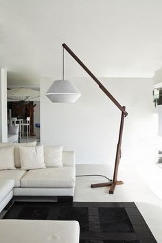 Floor Lamp, Lamp, Wooden Lamp For Cantilever Floor Lamps (View 3 of 15)