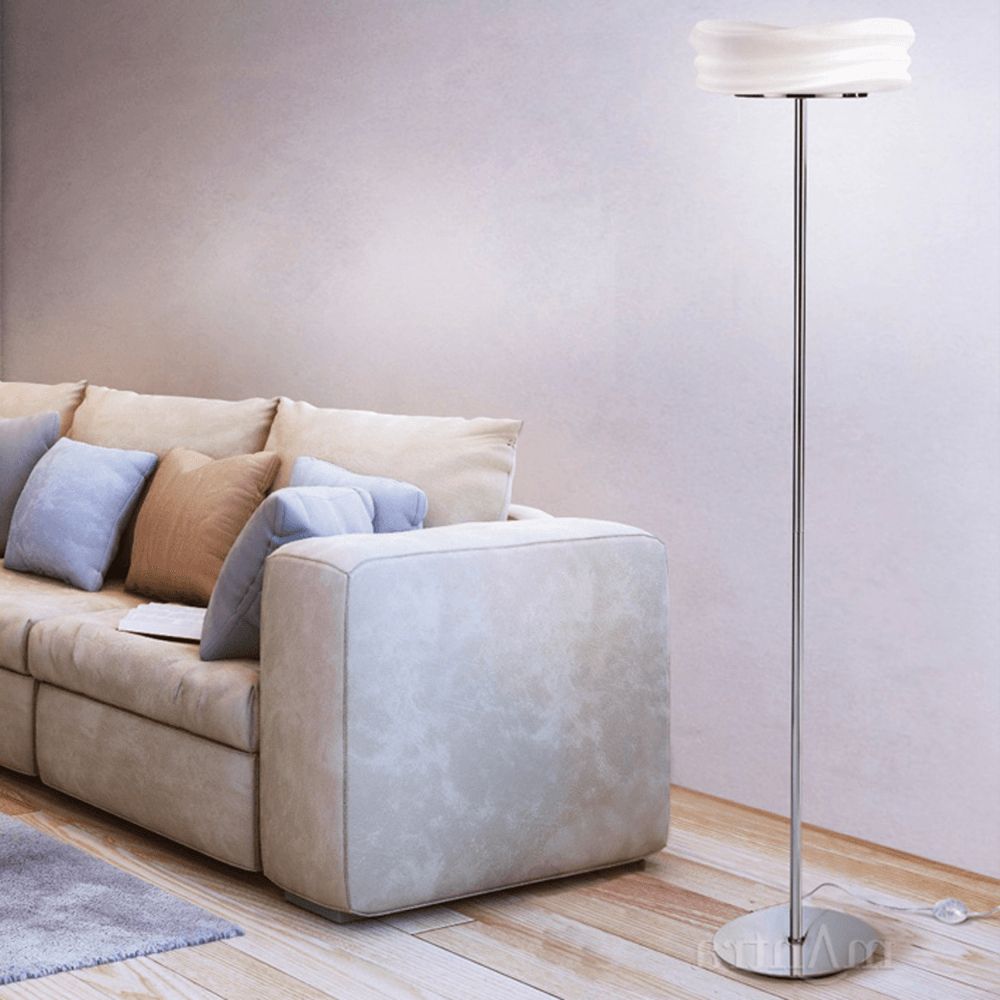 Frosted Glass Floor Lamps Intended For Well Liked Mantra M3628 Mediterraneo 2 Light Floor Lamp (View 12 of 15)