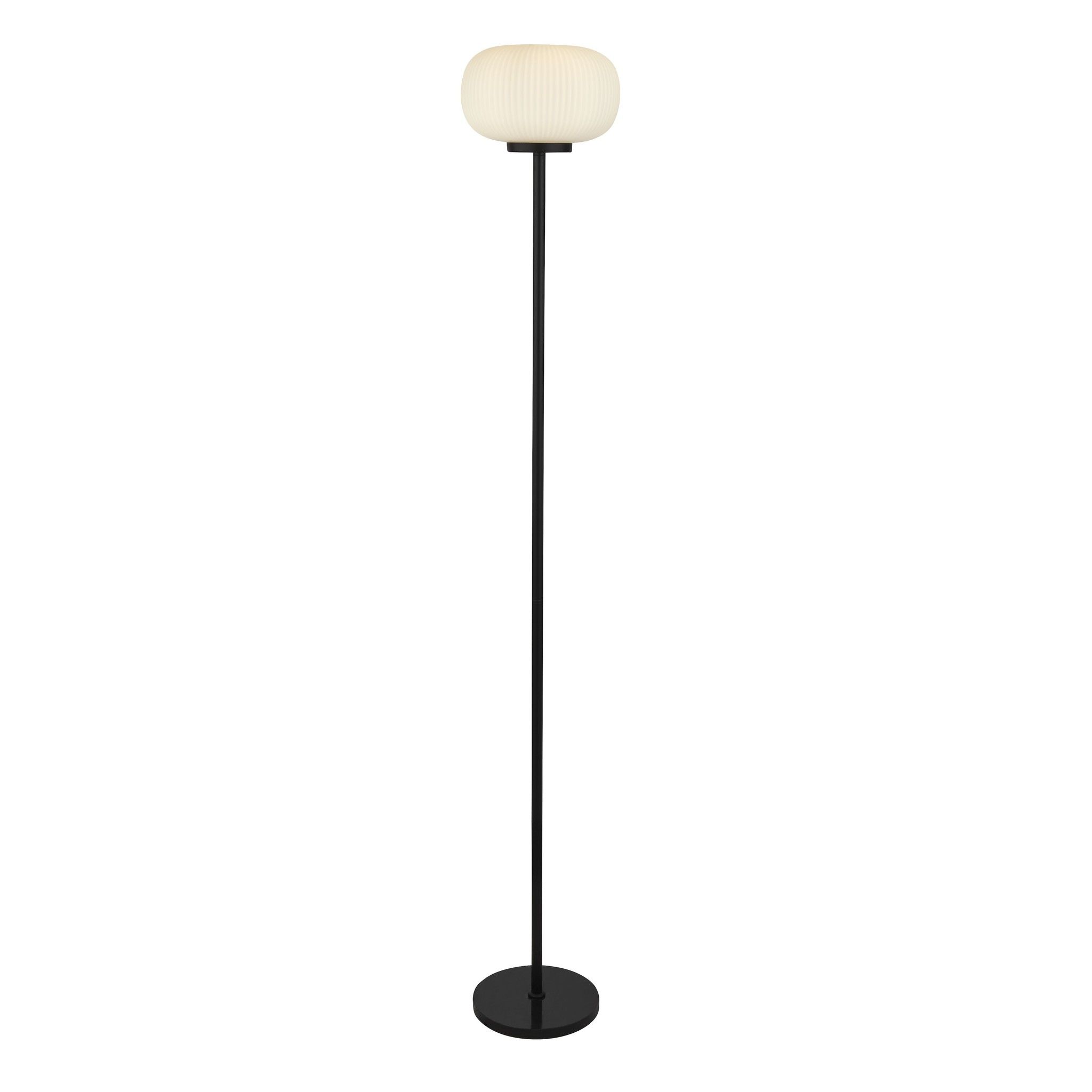 Frosted Glass Floor Lamps Pertaining To Preferred Andor – Scandi Frosted Ribbed Glass Floor Lamp – Lightbox (View 5 of 15)