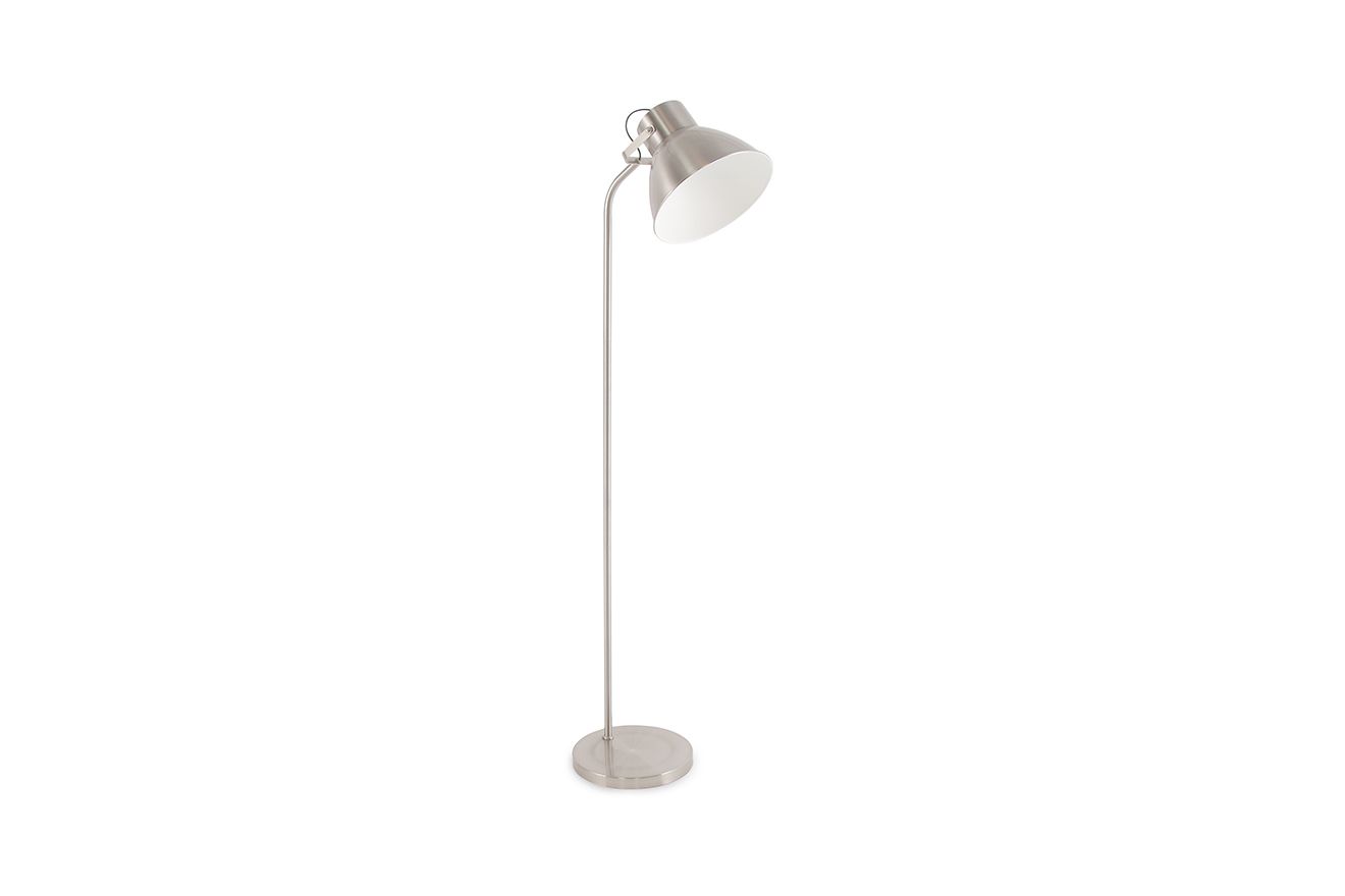 Futon Company Throughout Brushed Steel Floor Lamps (View 15 of 15)