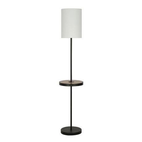 Hometrends Multi Functional Floor Lamp With Shelf And Usb Charging (View 8 of 15)