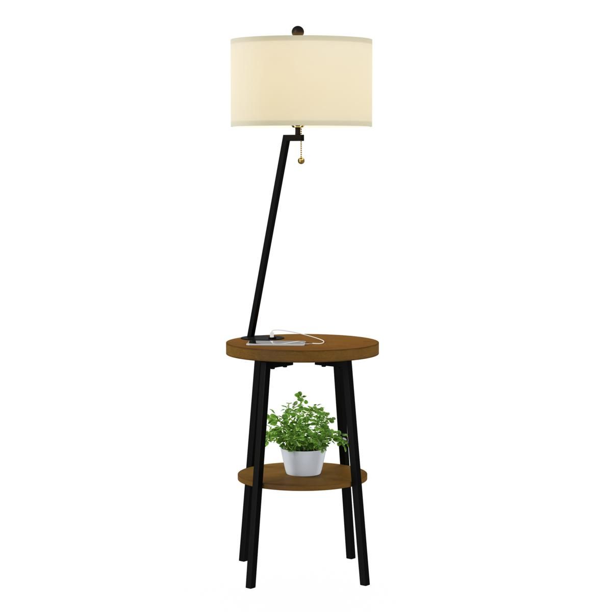 Hsn Throughout Floor Lamps With 2 Tier Table (View 11 of 15)