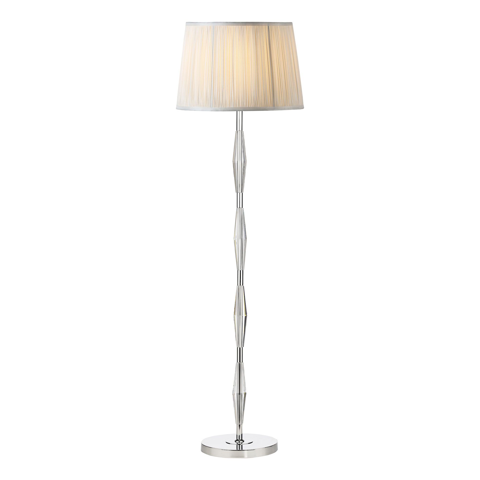 Latest Laura Ashley Lights Laura Ashley Blake Floor Lamp Polished Chrome Crystal –  Base Only – All Lighting – Fishpools Throughout Wide Crystal Floor Lamps (View 12 of 15)