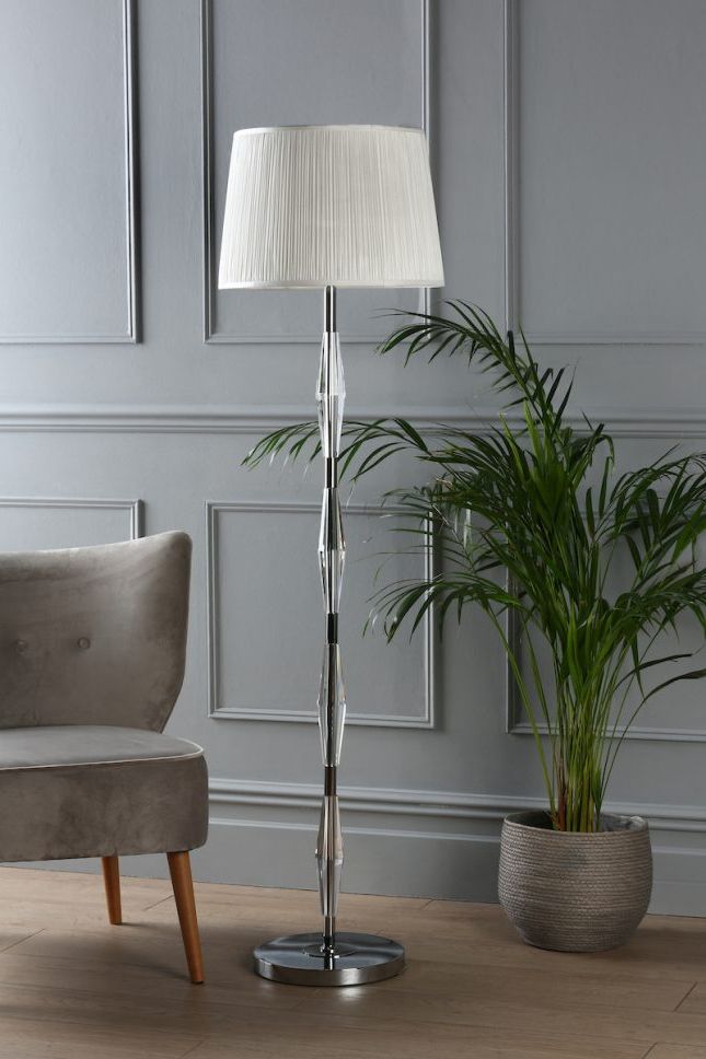 Laura Ashley Blake Floor Lamp La3756052 Q In Well Known Wide Crystal Floor Lamps (View 10 of 15)