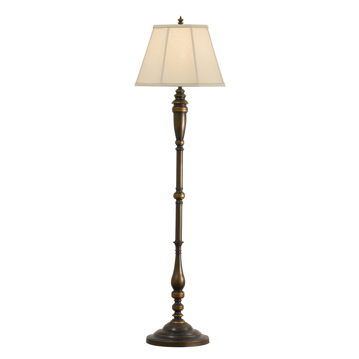 Lincolndale 1 Light Floor Lamp – Fe Lincolndale Fl – Elstead Lighting Ltd With Regard To Popular Textured Linen Floor Lamps (View 11 of 15)
